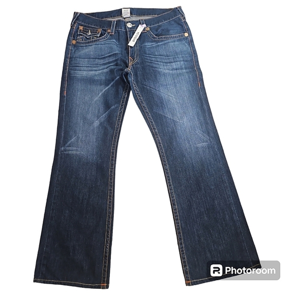 True Religion Denim  BIG BILLY T Stitch Bootcut Jean Men's  Size 36, Like New. - Picture 5 of 15